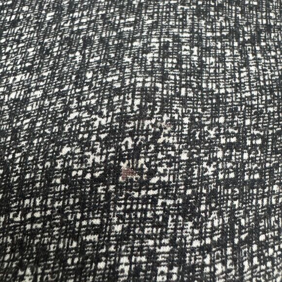 Theory Ginny Tweed Ruffle Silk Midi Shift Dress Womens XS Petite Black White - Picture 6 of 16